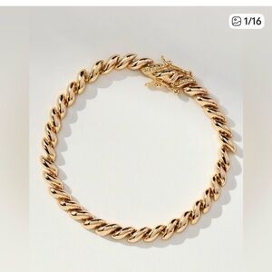 Anthropologie Gold Chain Bracelet